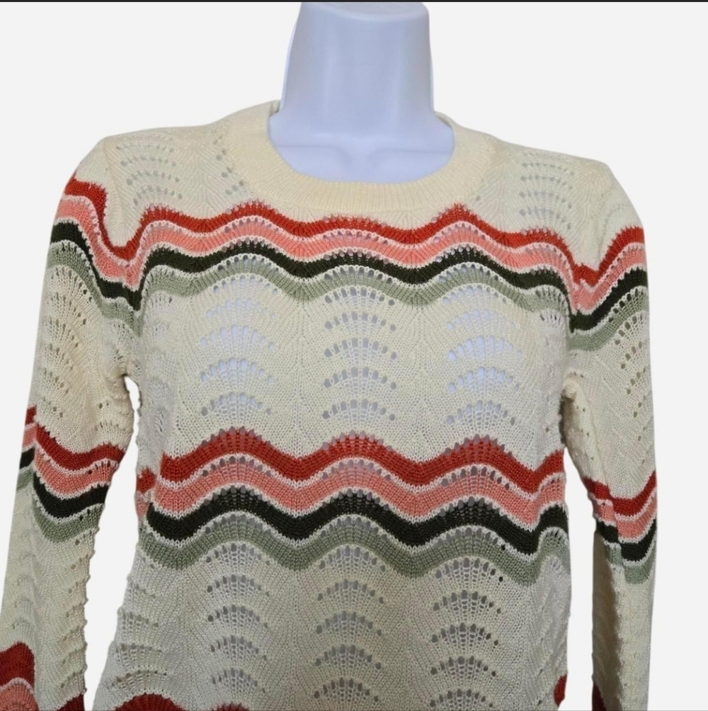 Vintage 90s Rosanna Knit Crewneck Sweater size small - Picture 2 of 12